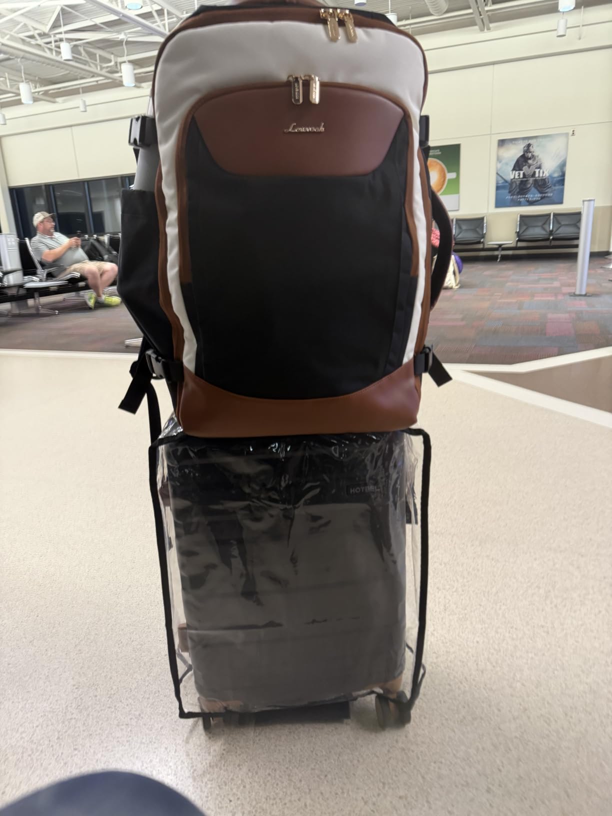 40L Travel Backpack for Women Men, Large Carry on Backpack for Airplanes TSA Personal Item Travel Bag fits 15.6