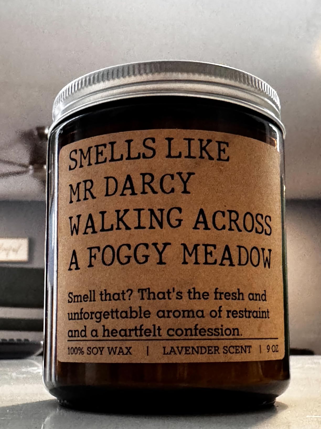 LEADO Mr Darcy Candle, Pride and Prejudice Gifts, Jane Austen Gifts - Funny Christmas, Birthday Gifts for Jane Austen Fans, Darcy Lovers customer photo 1