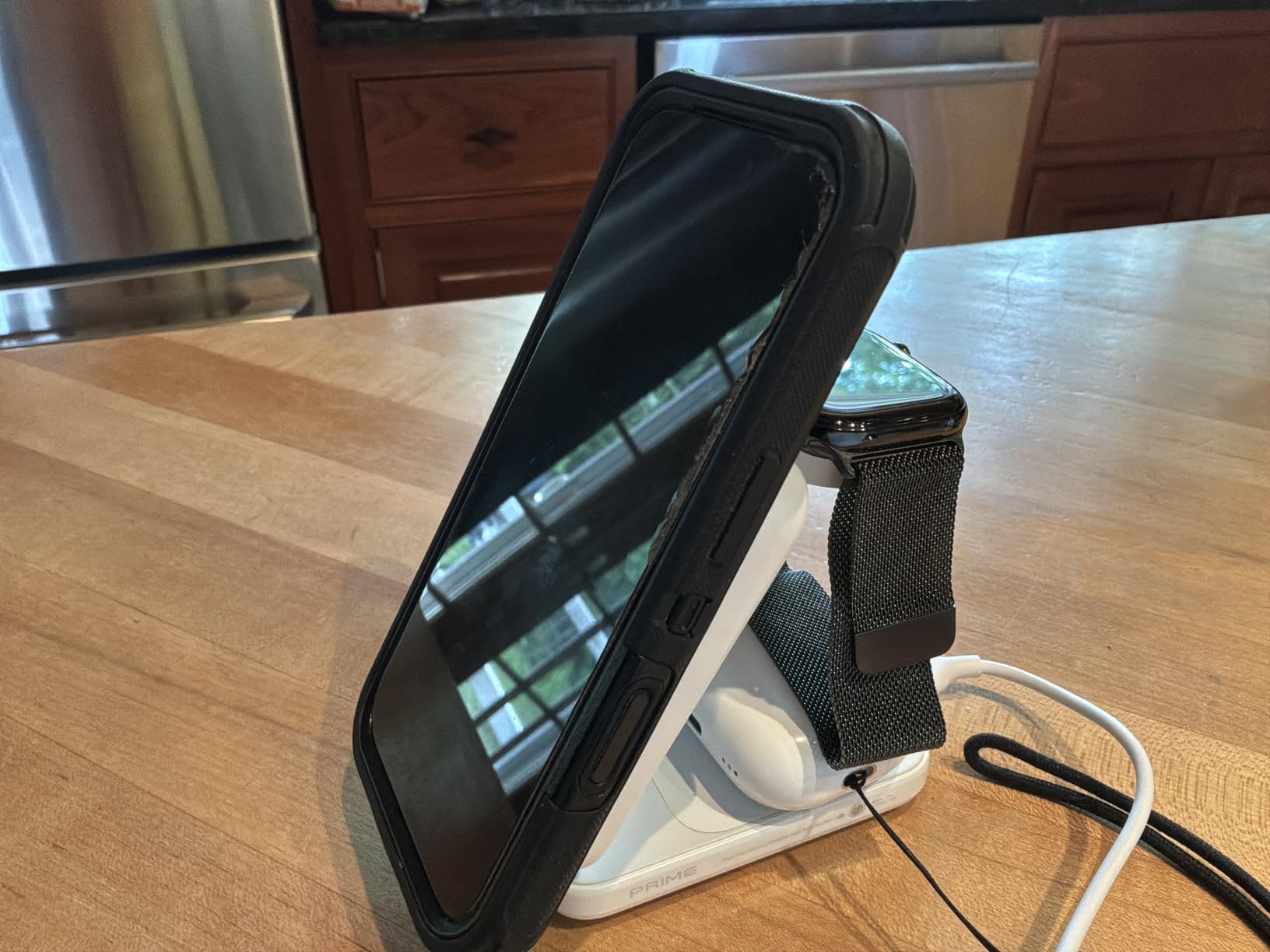 Anker Prime 25W Qi2.2-Certified Palm-Sized 3-in-1 Foldable MagSafe Charger | Travel-Ready Charging Station, AirCool Wireless Charger for iPhone 17, Apple Watch, AirPods (Adapter Included, Non-Battery) customer photo 2