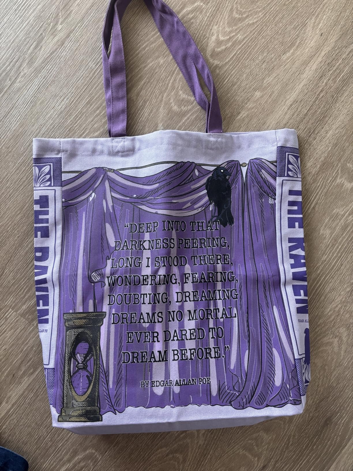 Steel Mill & Co Cute Canvas Tote Bag for Book Lovers, Gothic Inspired Reusable/Foldable Bag for Work/Groceries customer photo 1