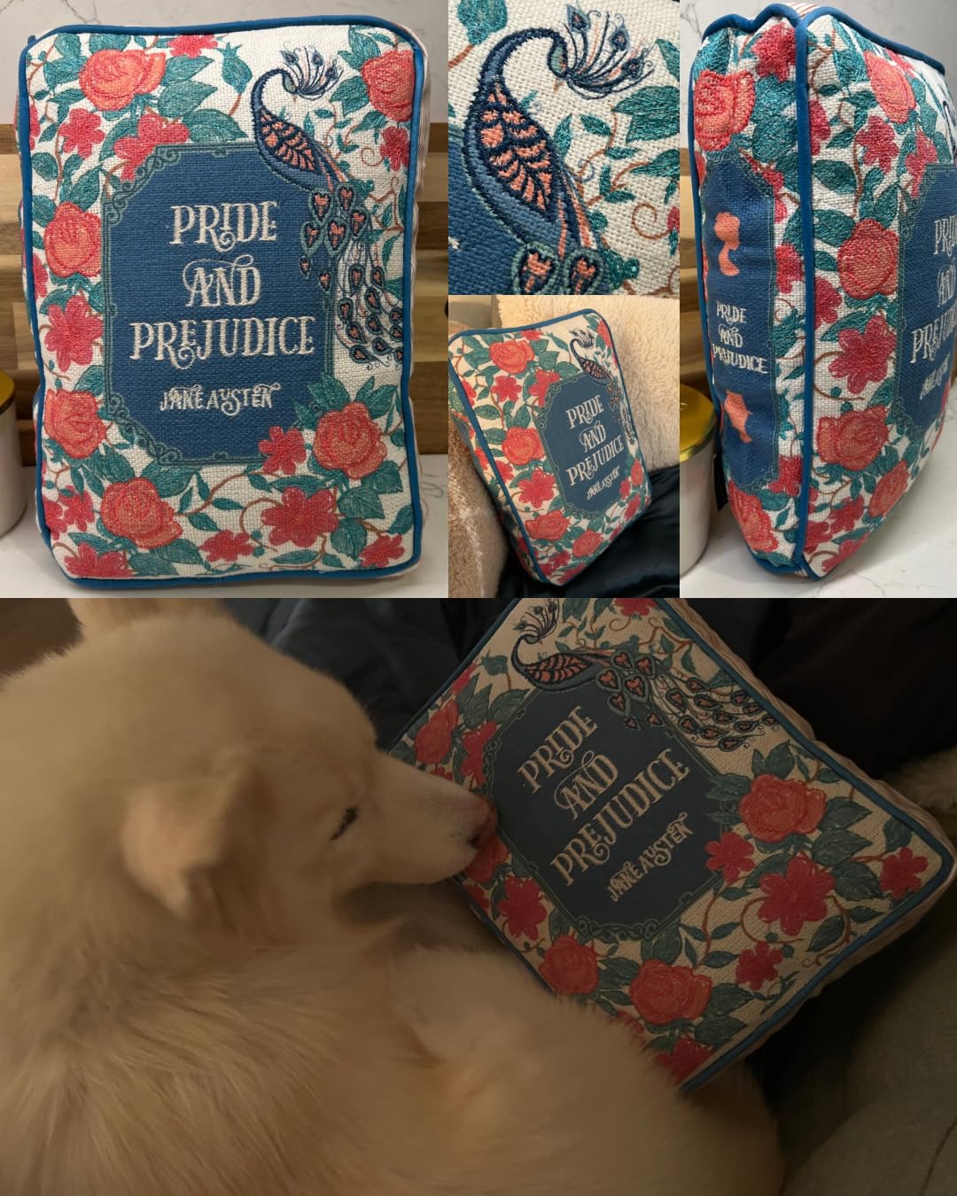 Steel Mill & Co. Book Shaped Throw Pillow, Pride and Prejudice | 14.5
