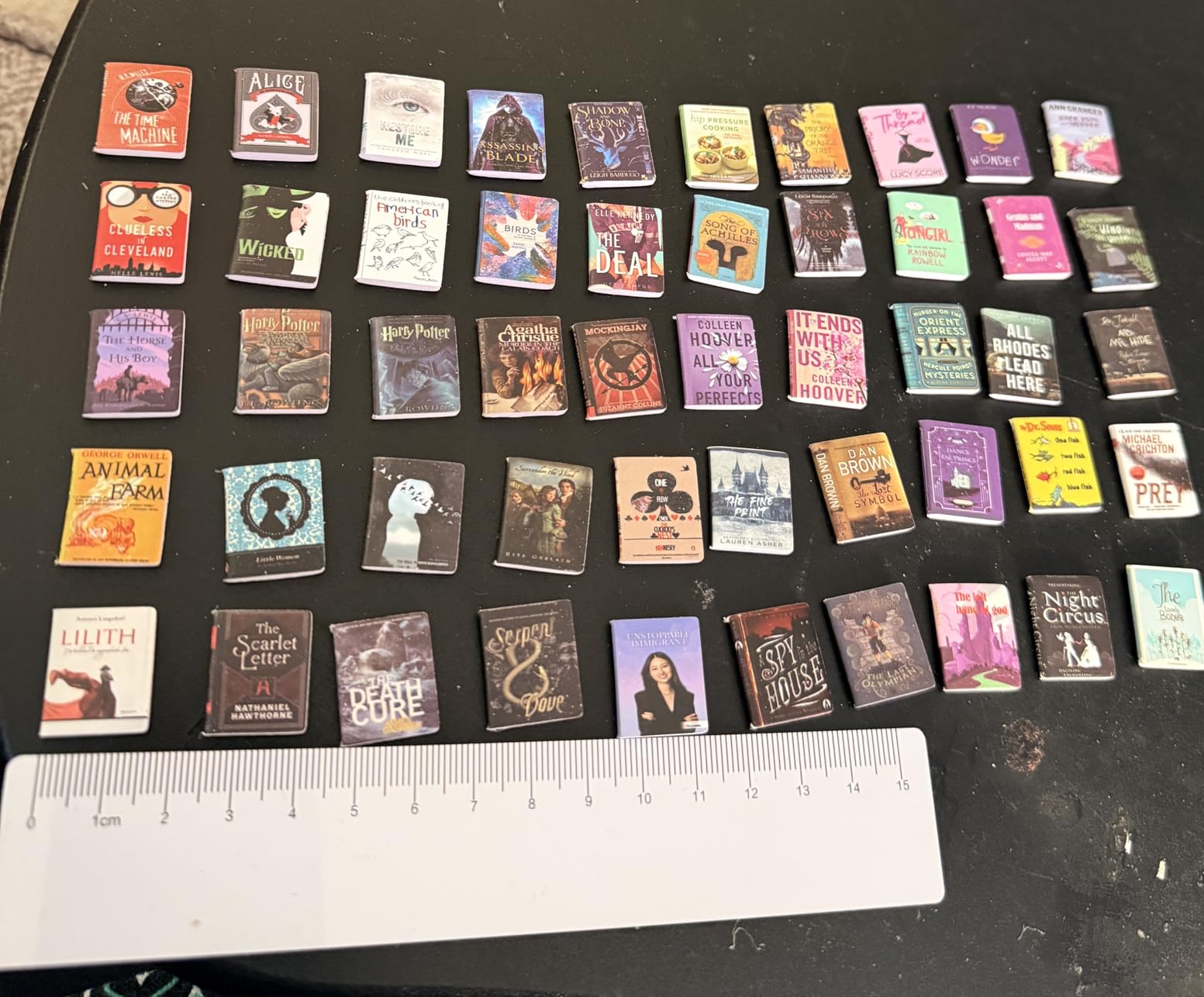 200-Piece 1:12 Scale Miniature Books Collection - Classic Novel Replicas, Realistic Tiny Books for Dollhouses, Bookshelves & Dioramas for Adult Collectors customer photo 1
