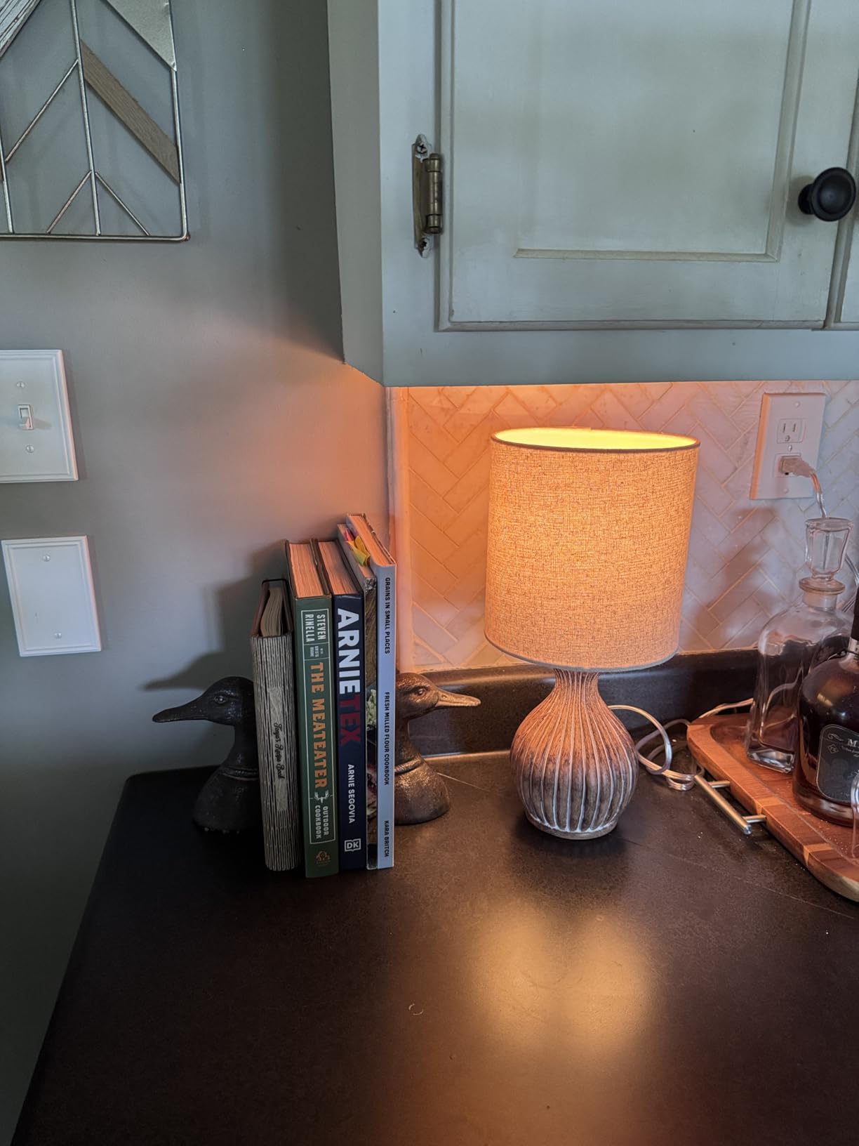 Creative Co-Op Decorative Distressed Cast Iron Duck Head Bookends, Gold customer photo 2