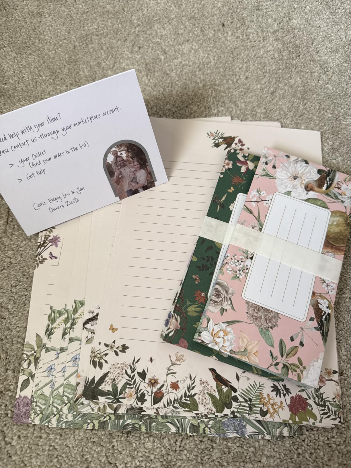 Beautiful Stationery Set with Envelopes - Premium-Quality, No-Bleed Lined Letter Writing Paper with Elegant Floral Designs - Cute Stationary Supplies Kit for Women & Personalized Gift for Loved Ones customer photo 1