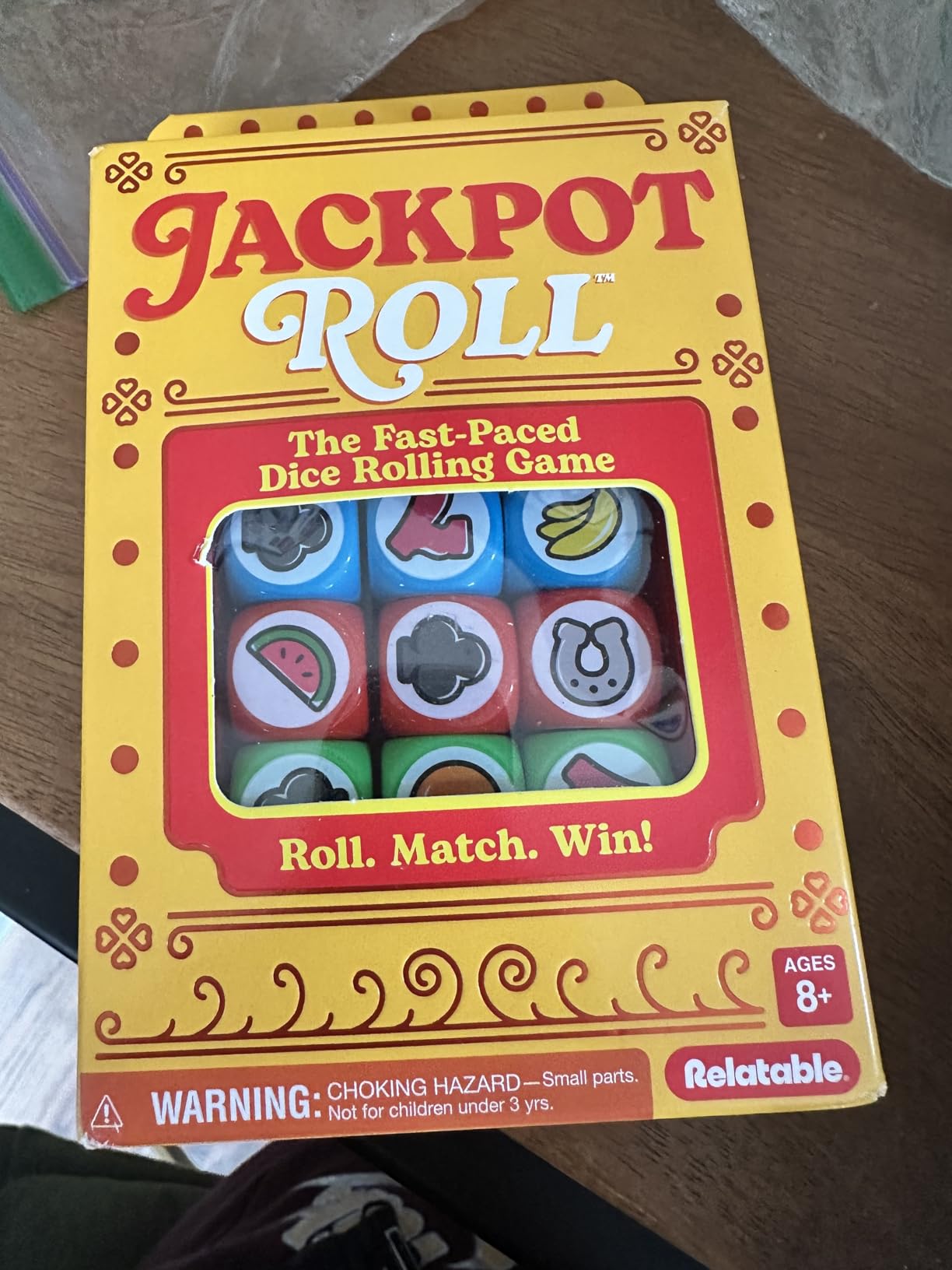 Jackpot Roll by Relatable - A Fast Paced Casino Themed Dice Game for Family Game Night and Games for Adults - Includes 20 Betting Tokens, 50 Cards, 12 Dice and Instructions customer photo 1