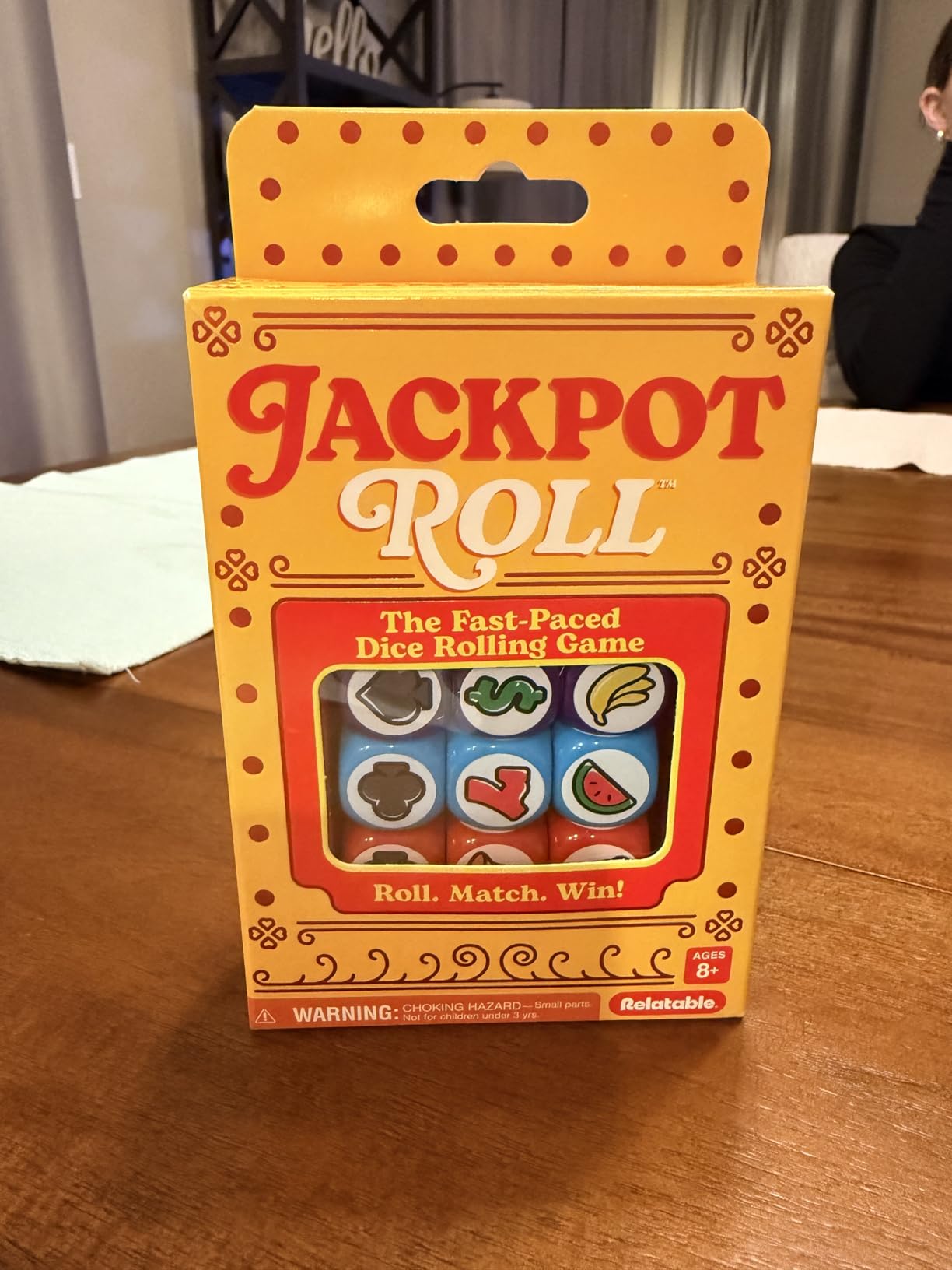 Jackpot Roll by Relatable - A Fast Paced Casino Themed Dice Game for Family Game Night and Games for Adults - Includes 20 Betting Tokens, 50 Cards, 12 Dice and Instructions customer photo 2