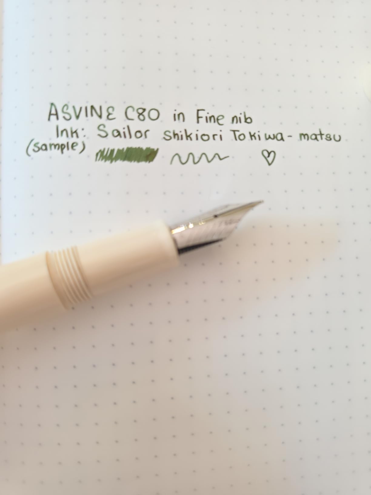 Asvine C80 Fountain Pen #8 Extra Fine Nib Large Handcraft Pen with Converter Pen Box Collection Set (Gray Ripple) customer photo 1