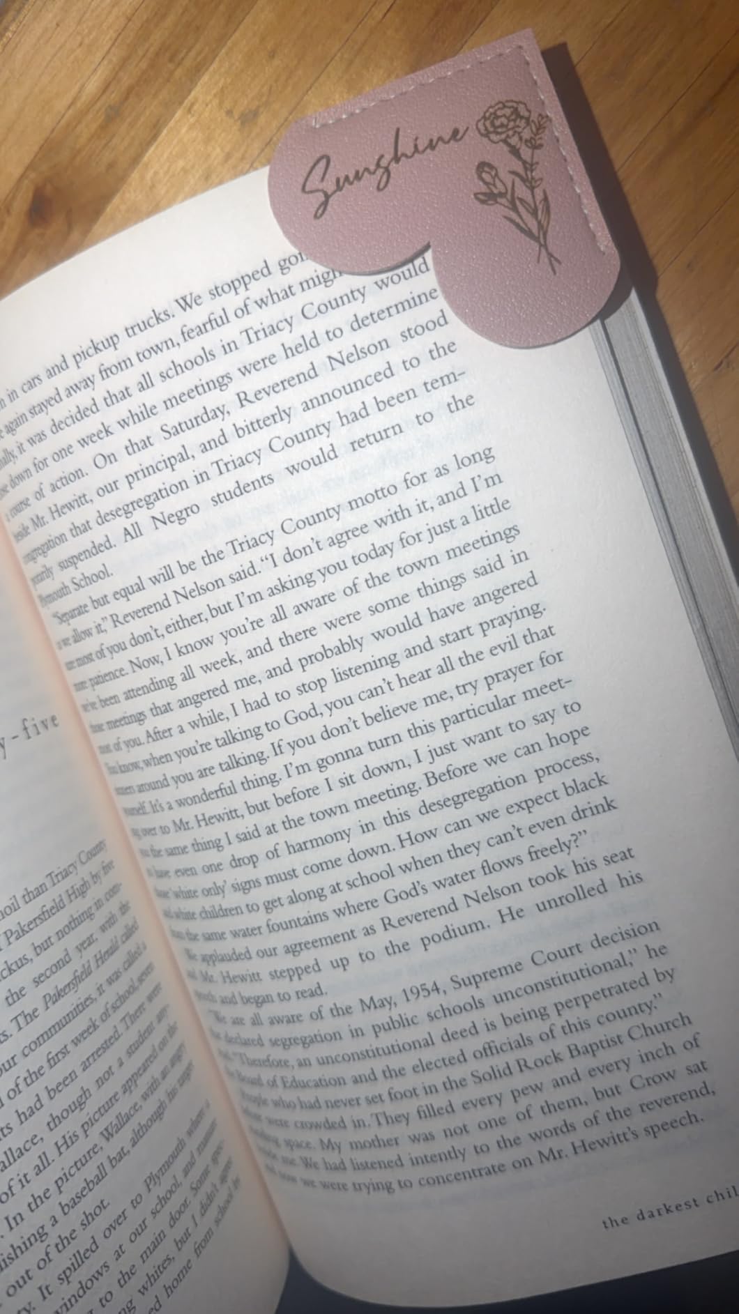 EDSG Personalized Magnetic Bookmarks, Leather Bookmark Clip with Birth Flower & Name, Custom Bookmarks for Book Lovers, Reader, Teacher, Book Mark for Women Men Christmas (Purple-Magnetic V1) customer photo 2