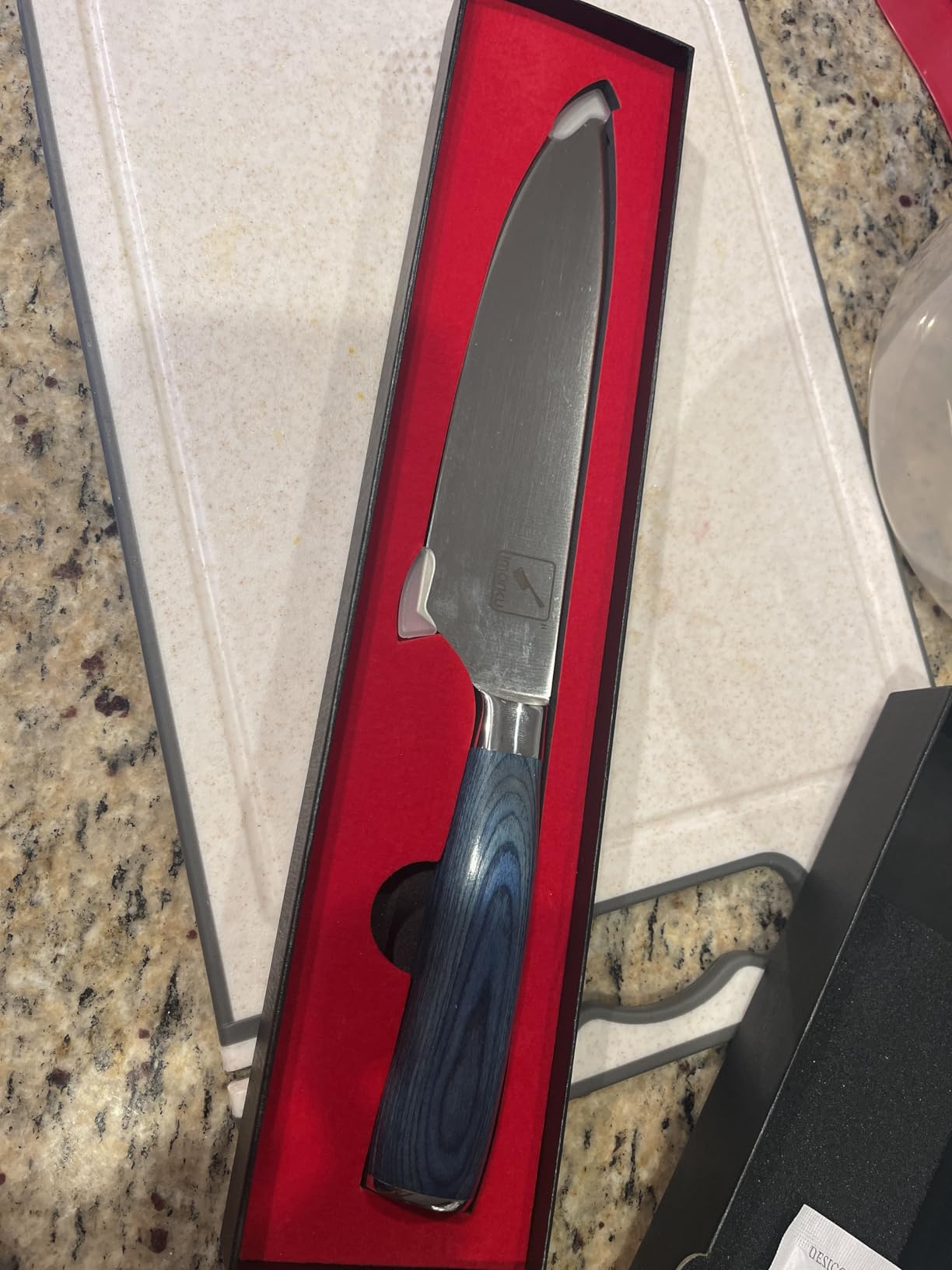 imarku Japanese High Carbon Stainless Steel Knife Set with Block, Precision-Forged Gyutou Kitchen Knives with Built-in Sharpener, Ultra-Sharp 10-15 Degree Edge, Ergonomic Non-Slip Handle, Dishwasher Safe customer photo 1