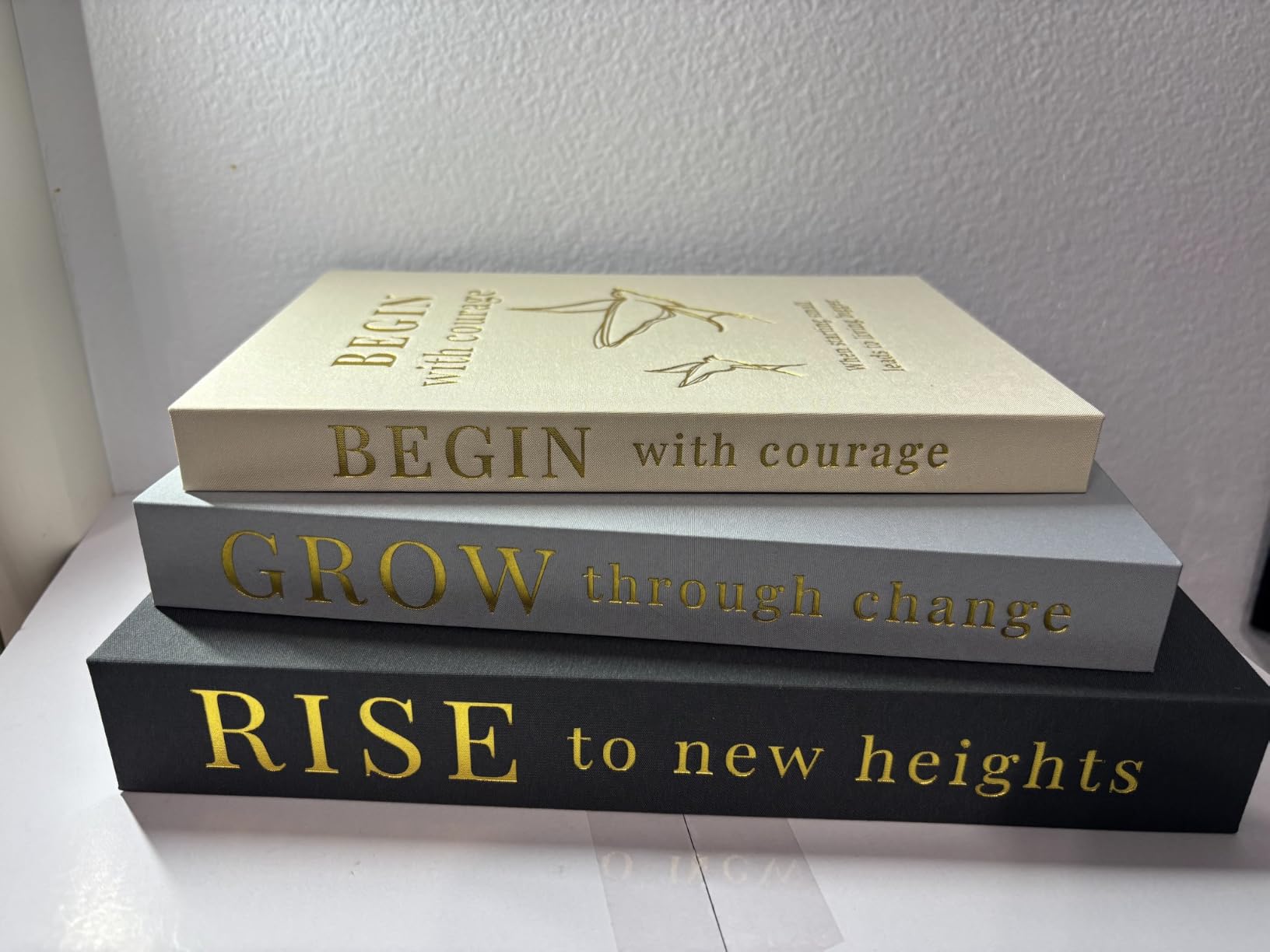 Decorative Books for Home Decor | Elevate your Bookshelf Decor with Coffee Table Books (Fake Books Set of 3) | Faux Books for Decoration | Hollow Book Box with Hidden Storage | Decorative Storage Box customer photo 2