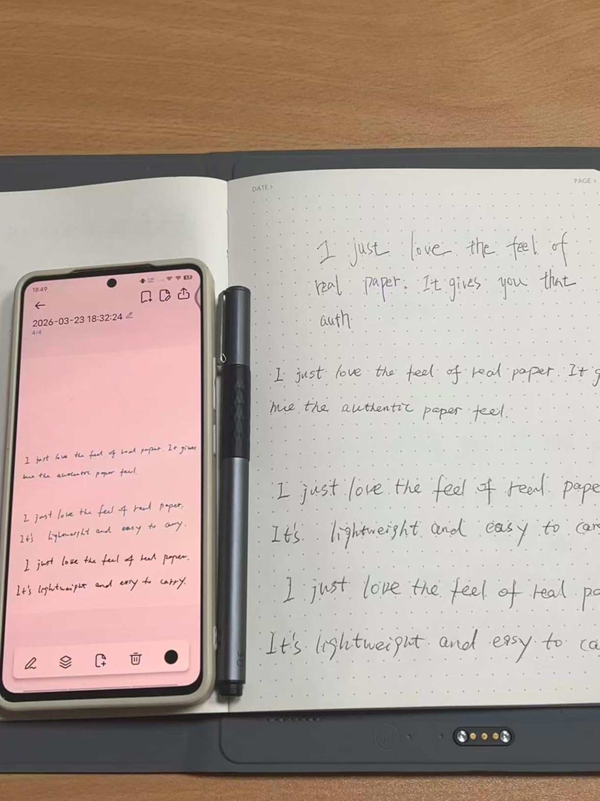 XPPen Note Plus Digital Notebook with Pen Syncs to Phone | Writing Tablet for Students, Wireless Smart Notebook for Sketching, Note-Taking, Digital Art & Meeting, Drawing Tablet customer photo 1