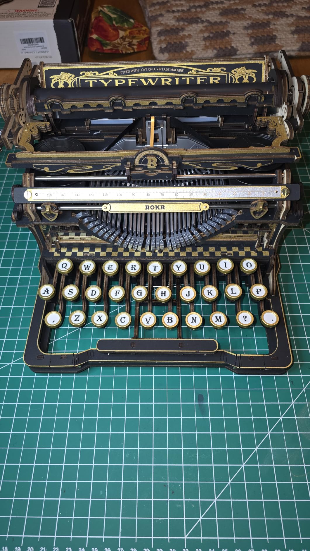 ROKR 3D Wooden Puzzles for Adults, Challenging 12-Hour Immersive Mechanical Typewriter Model Kit customer photo 1