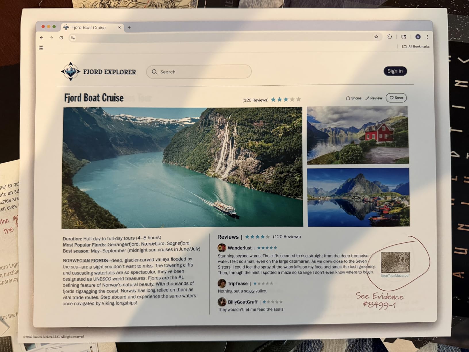 Norway: Whispers of the Viking - Be a Detective and Investigate an Unsolved Case, Escape Room Puzzle Game, for Date Night, Family Night or Solo customer photo 2