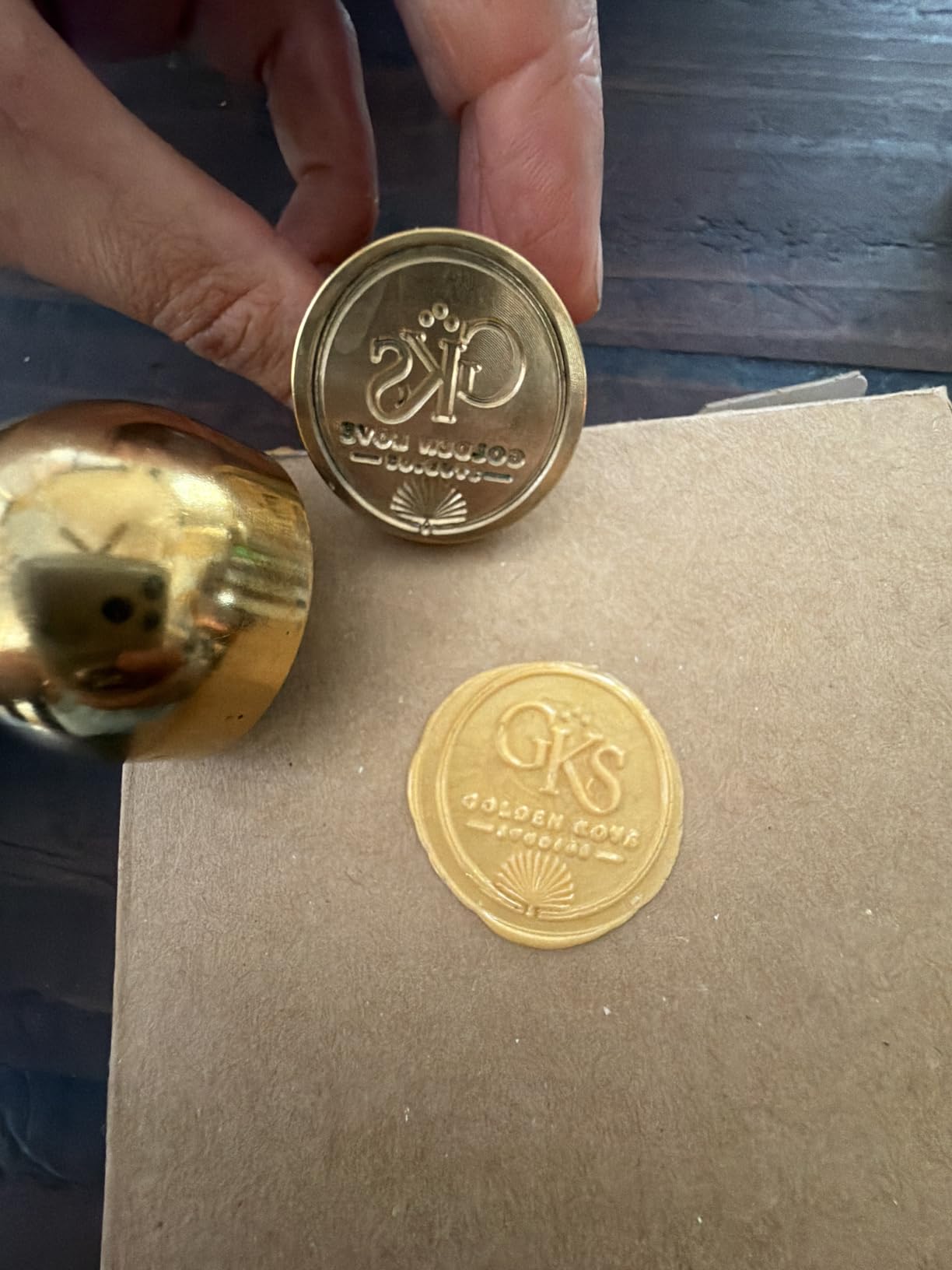 Custom Wax Seal Stamp, Personalized Wax Seal Stamp Kit, Create Your Own Design, Logo & Letter, Ideal for Wedding Invitations, Parties, Envelopes, Gift Wrapping, Unique Gift Idea customer photo 2