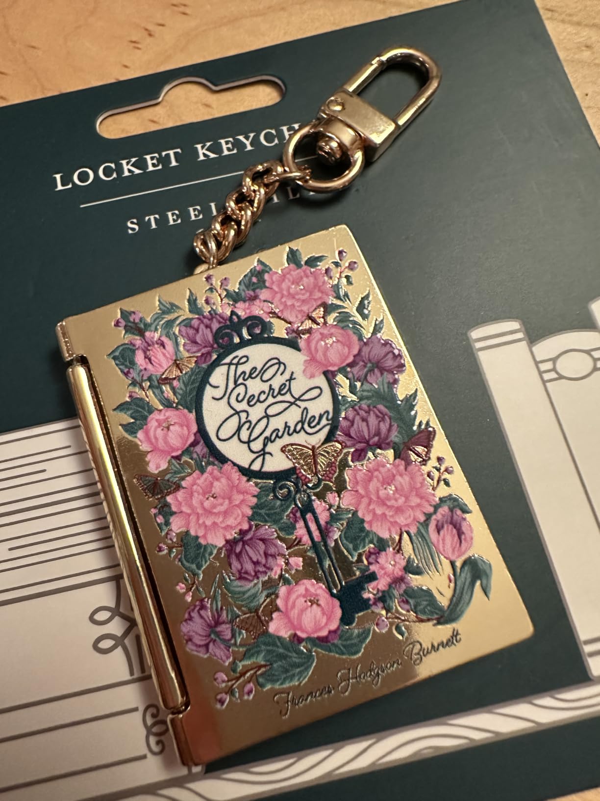 Steel Mill & Co. Book Shaped Locket Keychain, The Secret Garden customer photo 1