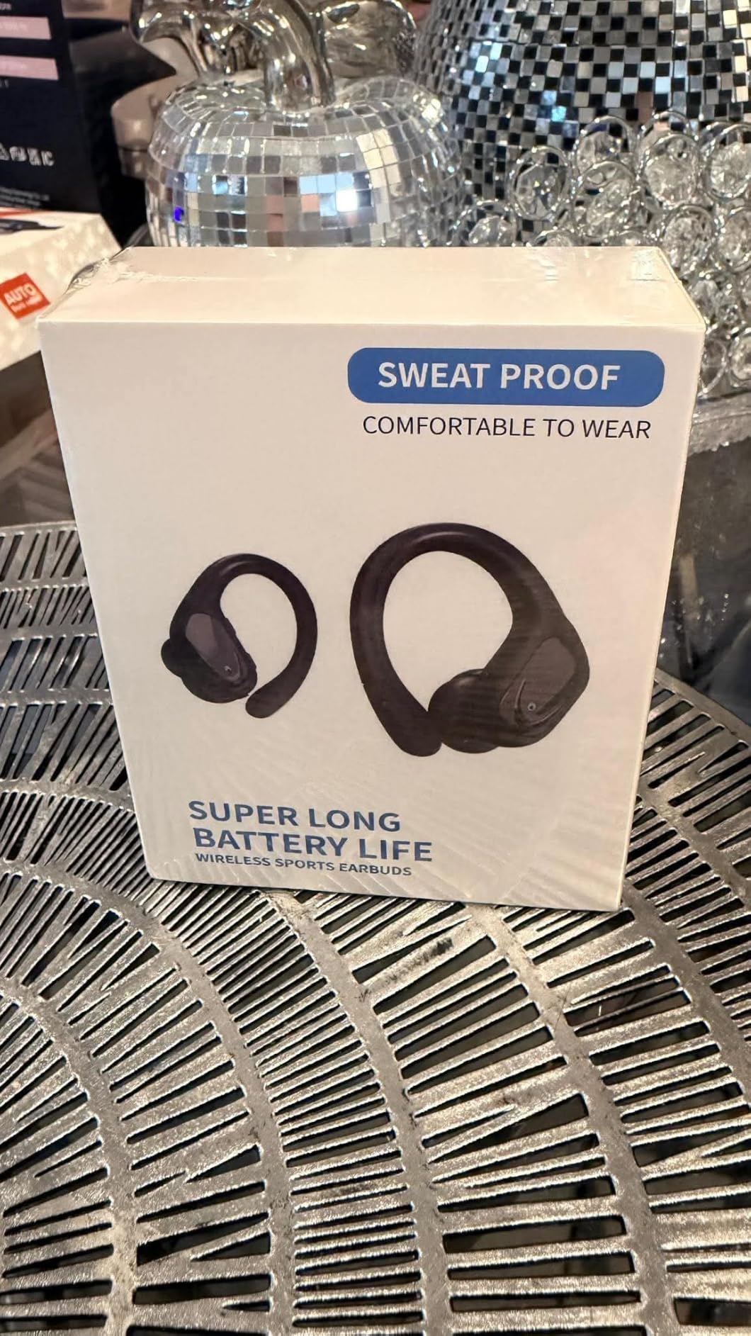 HAOYUYAN Wireless Earbuds, Sports Bluetooth Headphones, Noise Canceling Ear Buds with 80hr Playtime, LED Power Display, IPX7 Waterproof Earphones for Gym/Workout customer photo 1