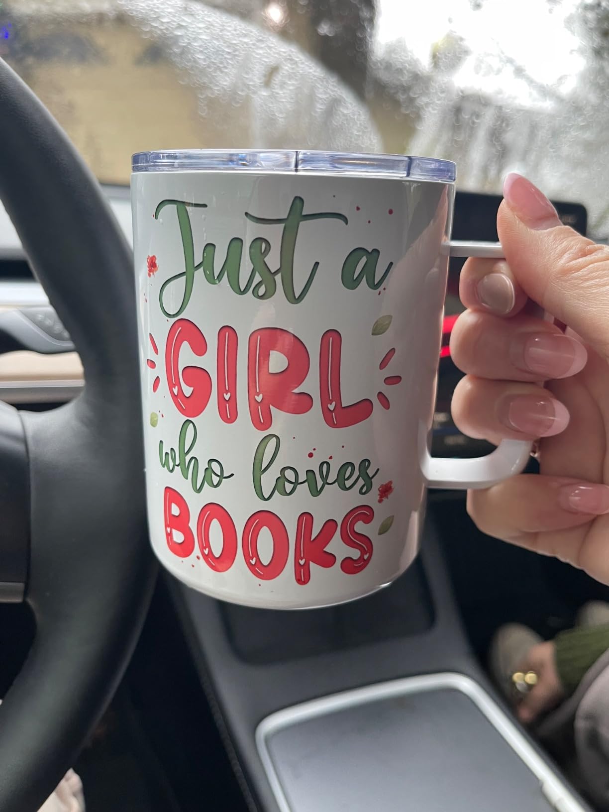 Hyturtle Dragon Bookshelf Coffee Mug 15 Oz, Book Lover Gift For Women customer photo 1