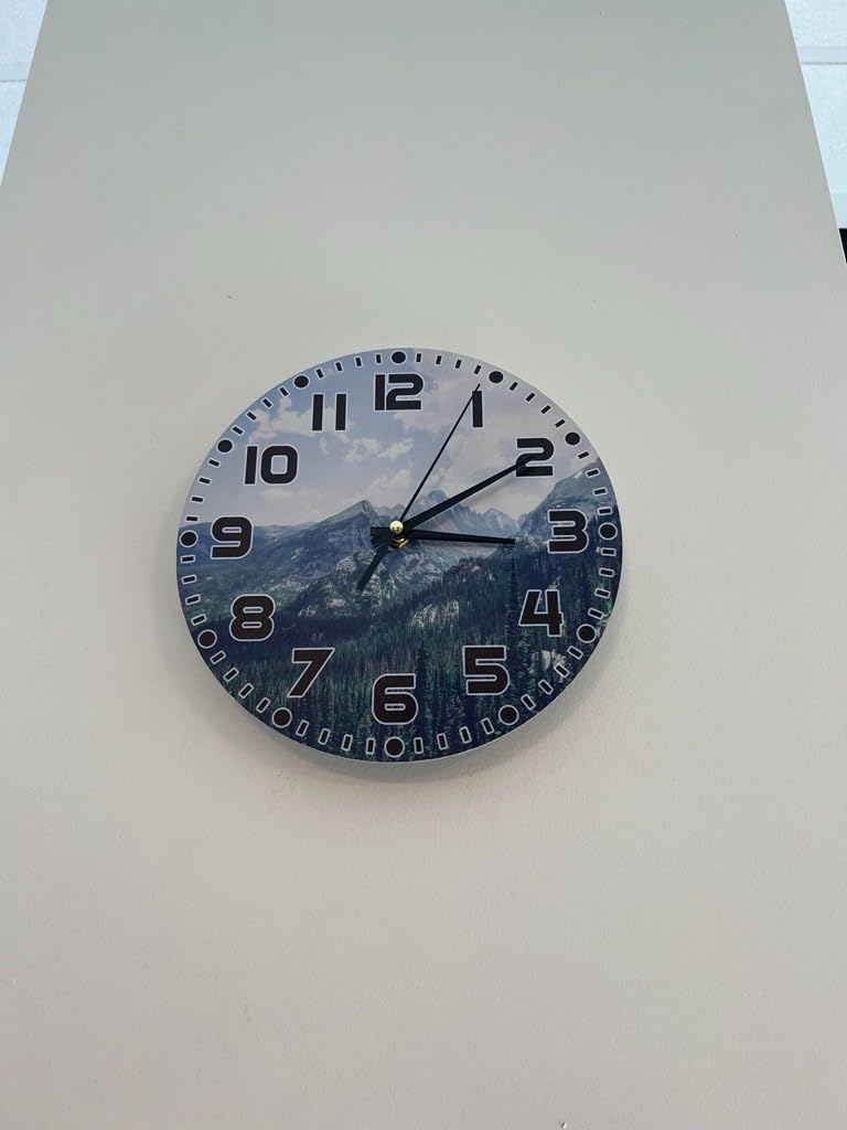 Commemorative Quotes Wall Clock Battery Operated Commemorative Literary Art Wall Clock Silent Non Ticking Quality Quartz 10 Inch Round Easy Clock to Read for Home Office customer photo 2
