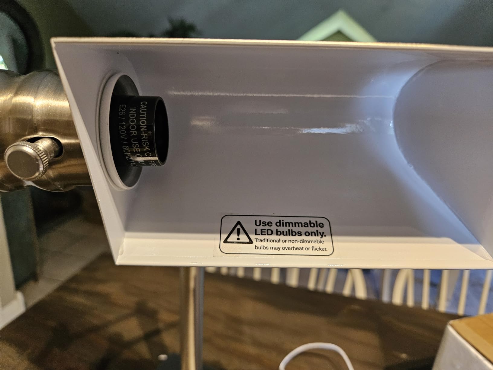 O'Bright Arcadia Pharmacy Desk Lamp | E26 Socket, Built-in Dimmer, Full Range Dimming, Adjustable Height, Swing Arm, Rotatable Lampshade, All-Metal Construction customer photo 2