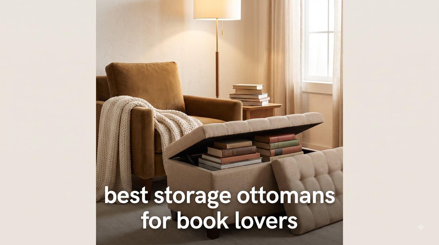 best storage ottomans for book lovers