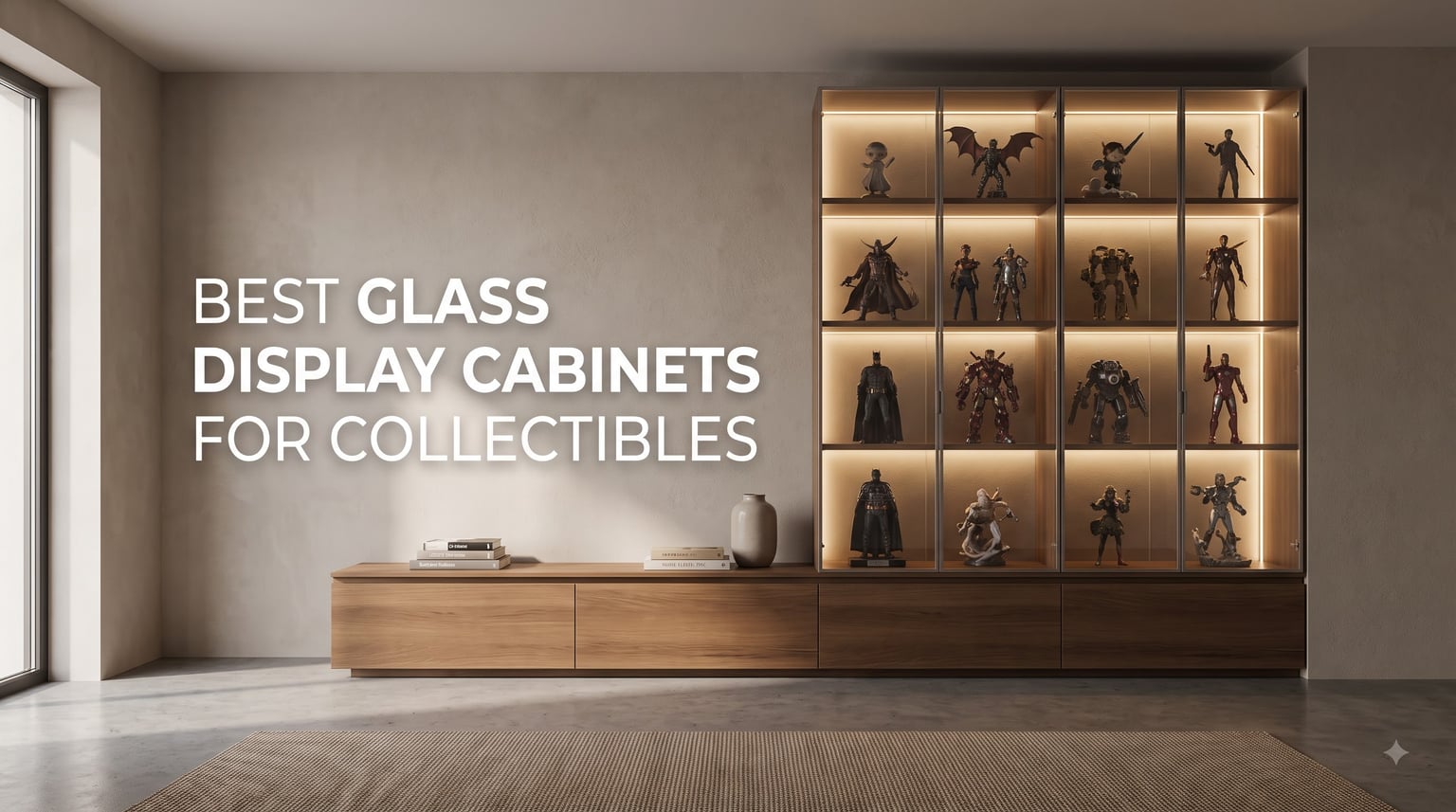 best glass display cabinets for collectibles