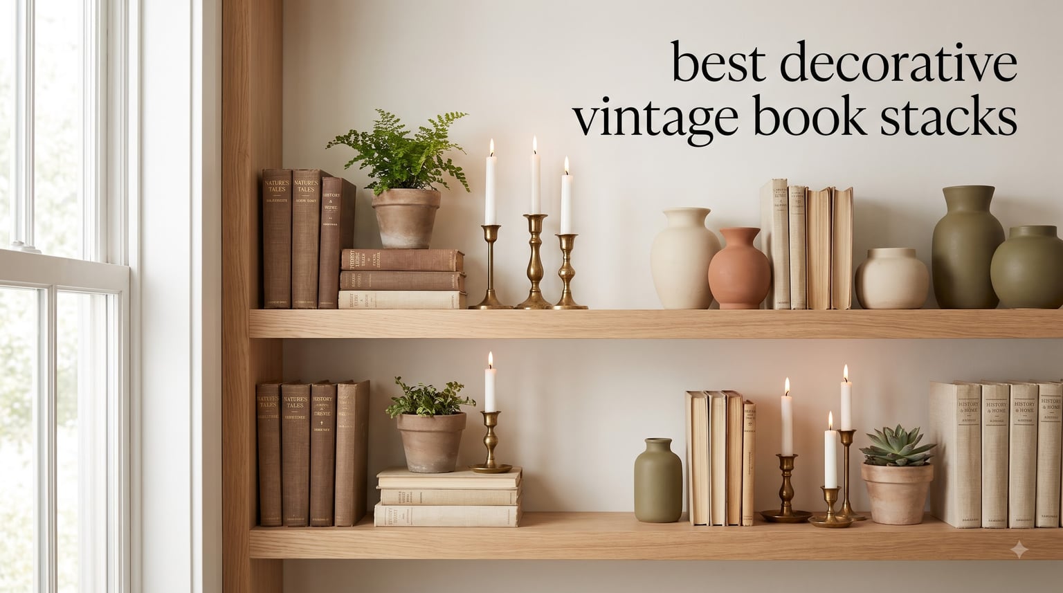 best decorative vintage book stacks