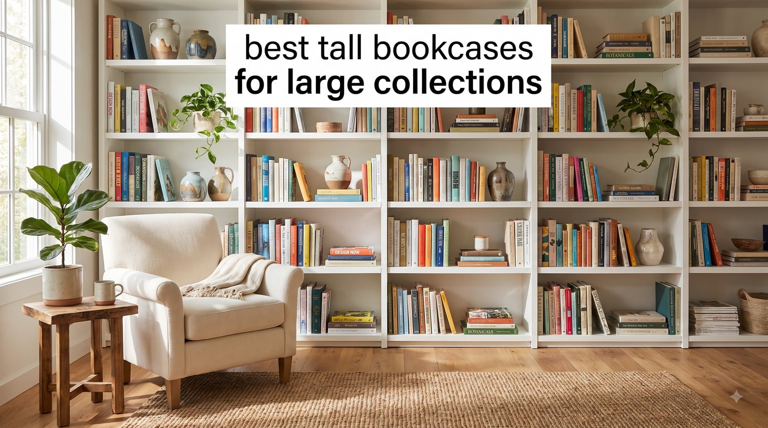 best tall bookcases for large collections