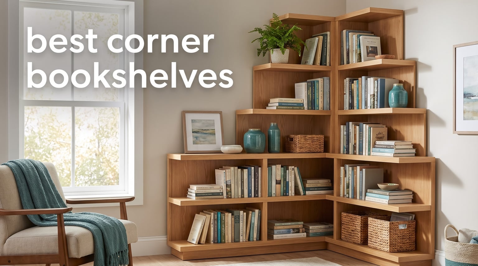 best corner bookshelves