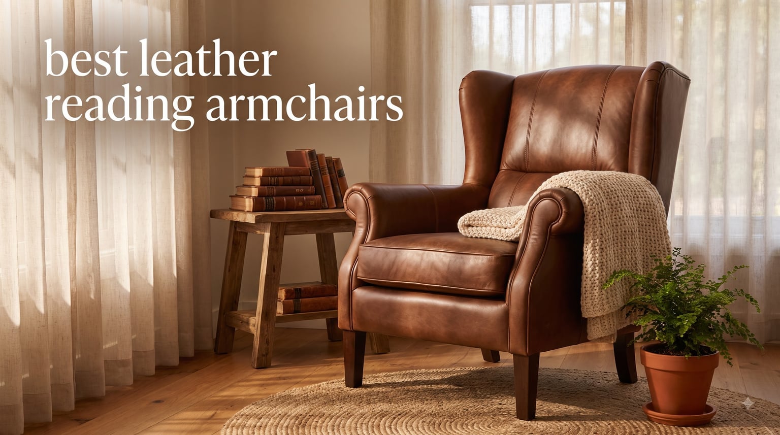 best leather reading armchairs