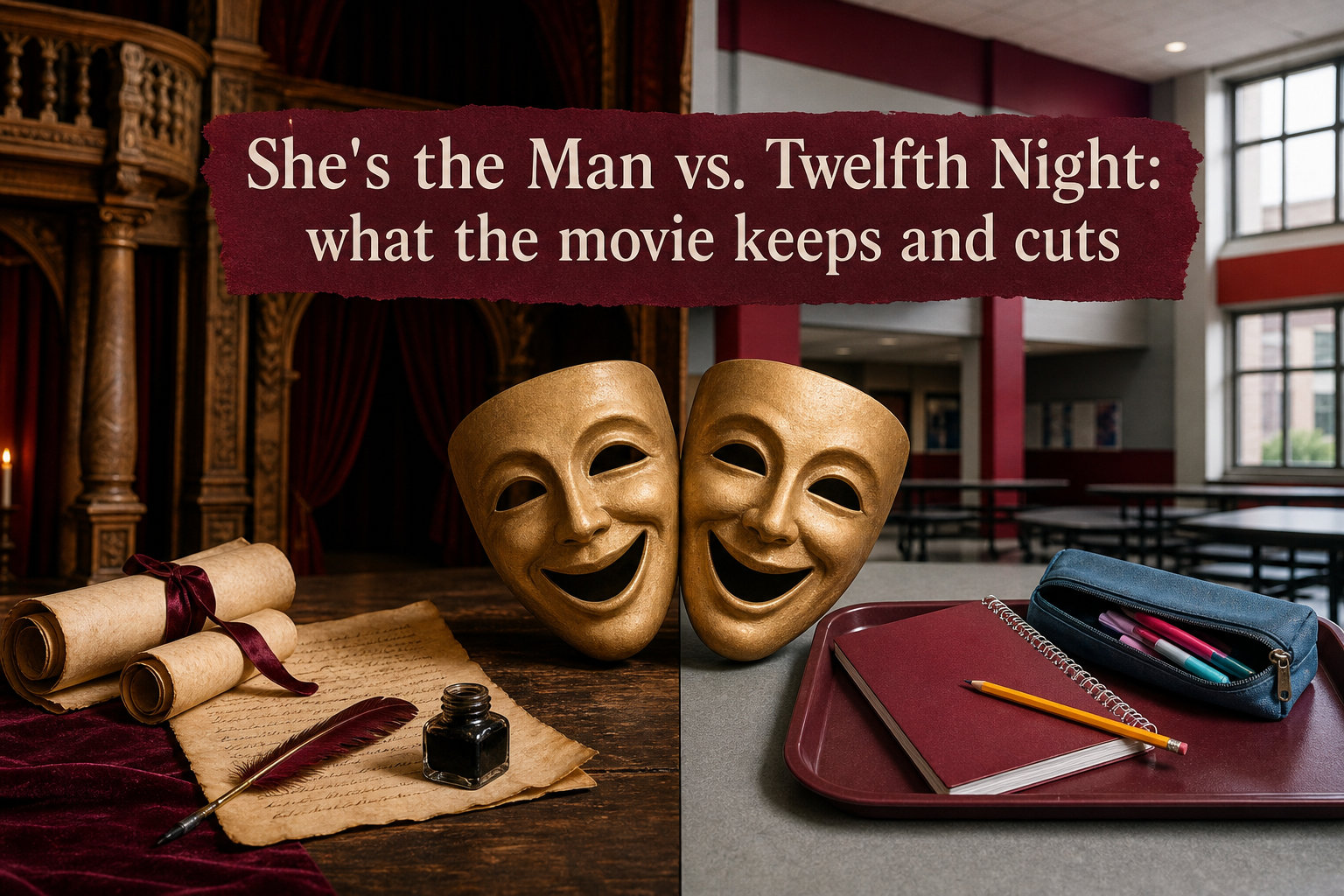 She's the Man vs. Twelfth Night: what the movie keeps and cuts