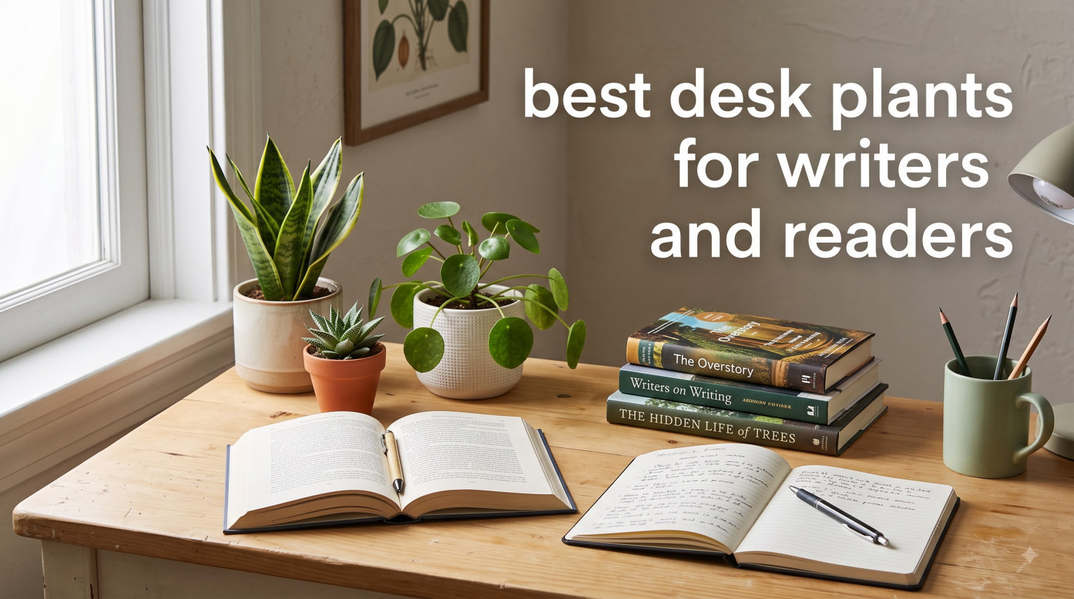 best desk plants for writers and readers