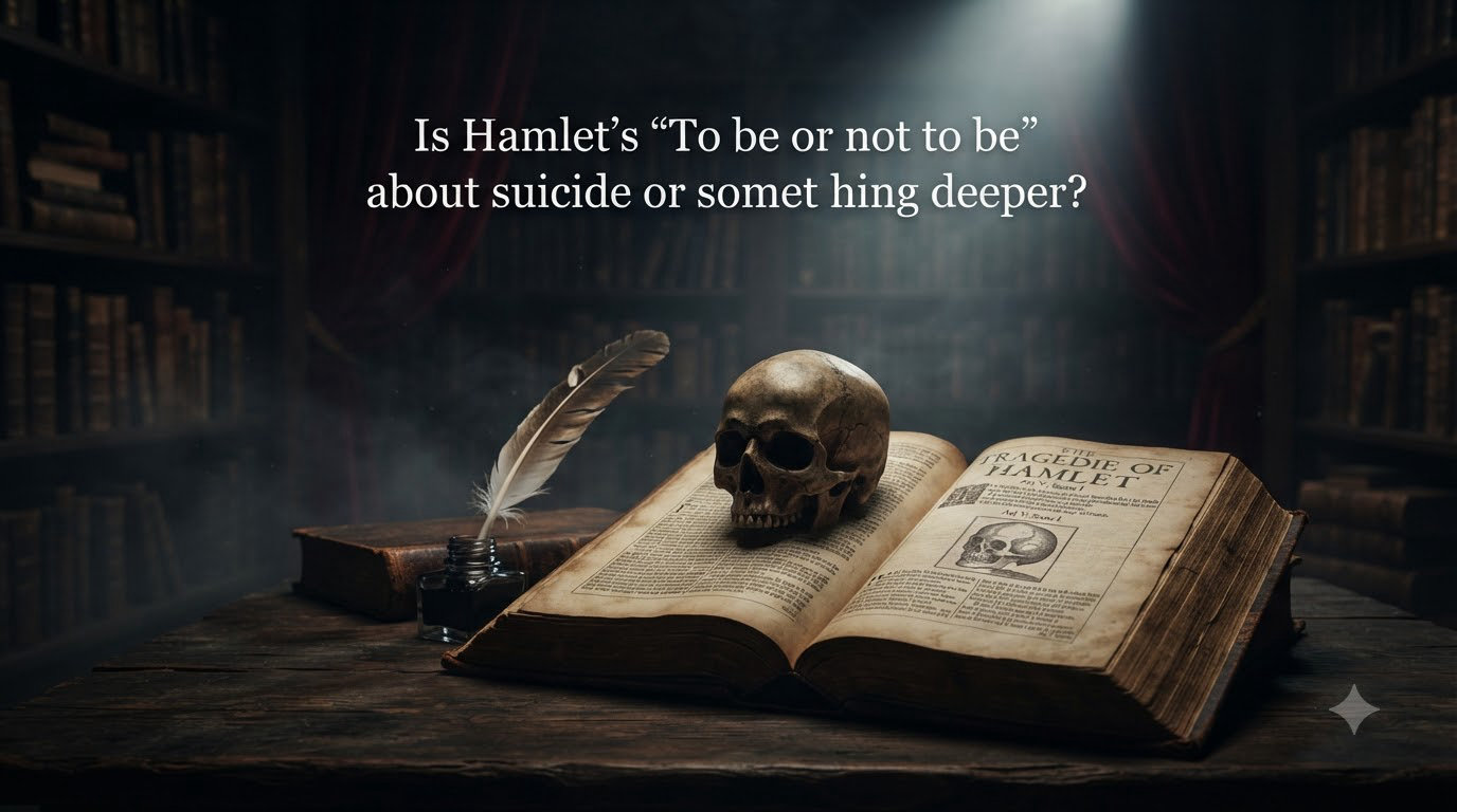 Is Hamlet's "To be or not to be" about suicide or something deeper?