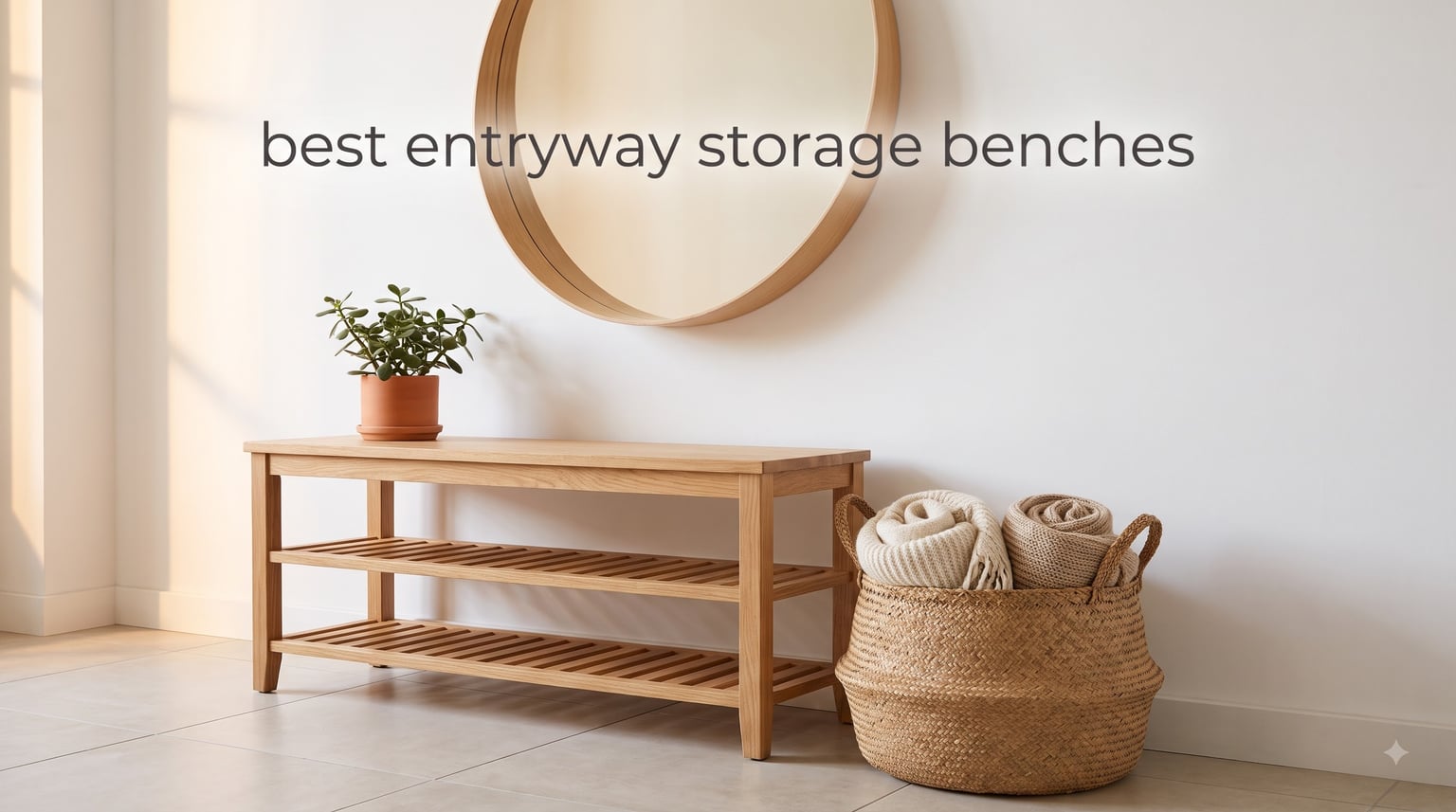 best entryway storage benches
