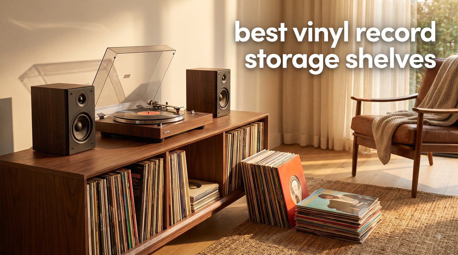 best vinyl record storage shelves