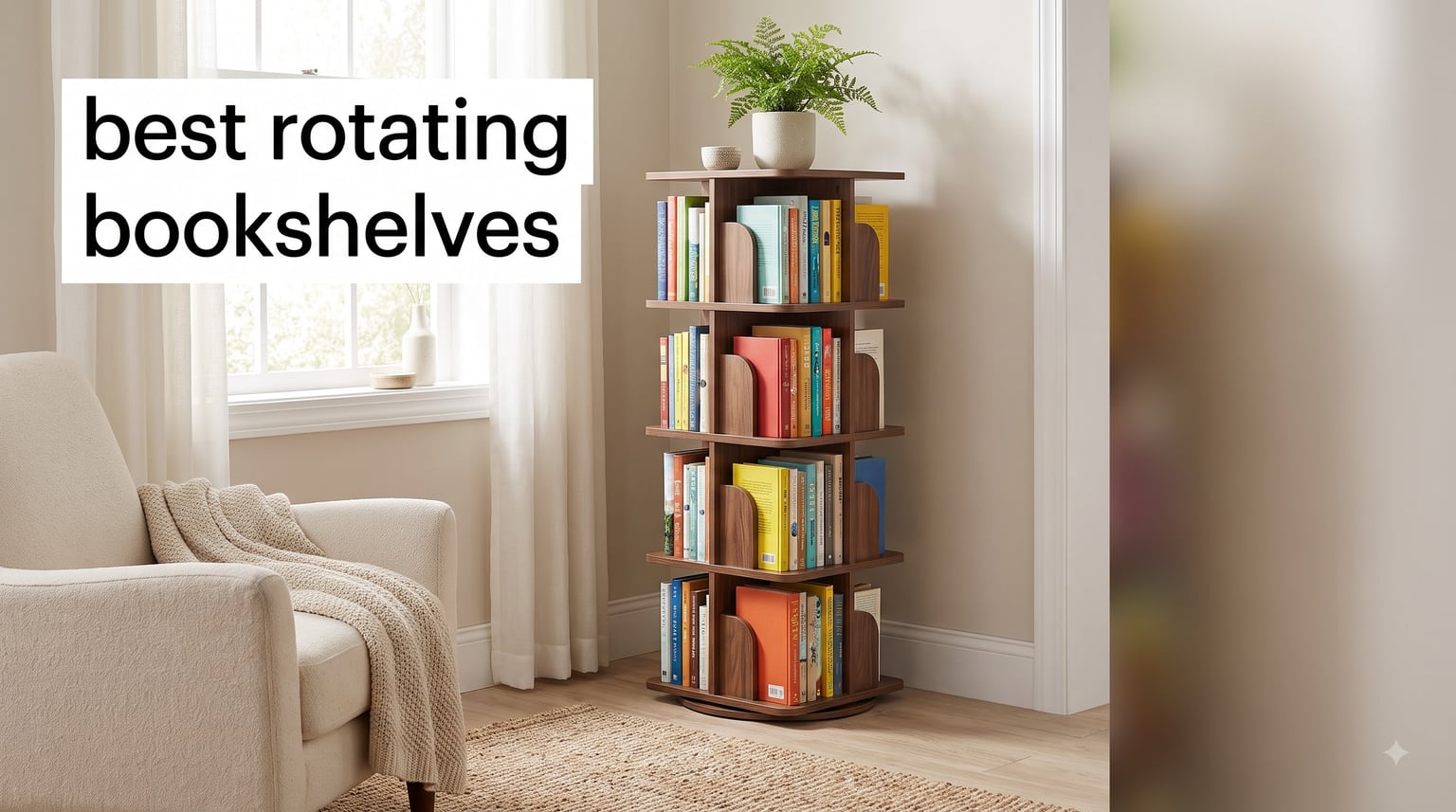 best rotating bookshelves