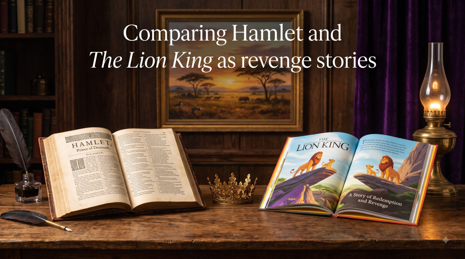 Comparing Hamlet and The Lion King as revenge stories