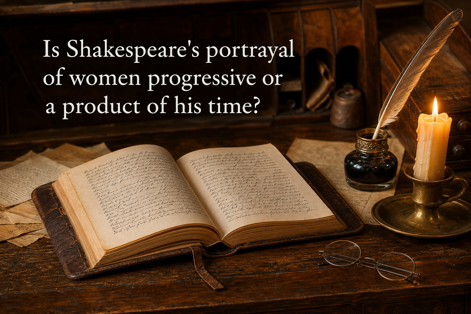 Is Shakespeare's portrayal of women progressive or a product of his time?
