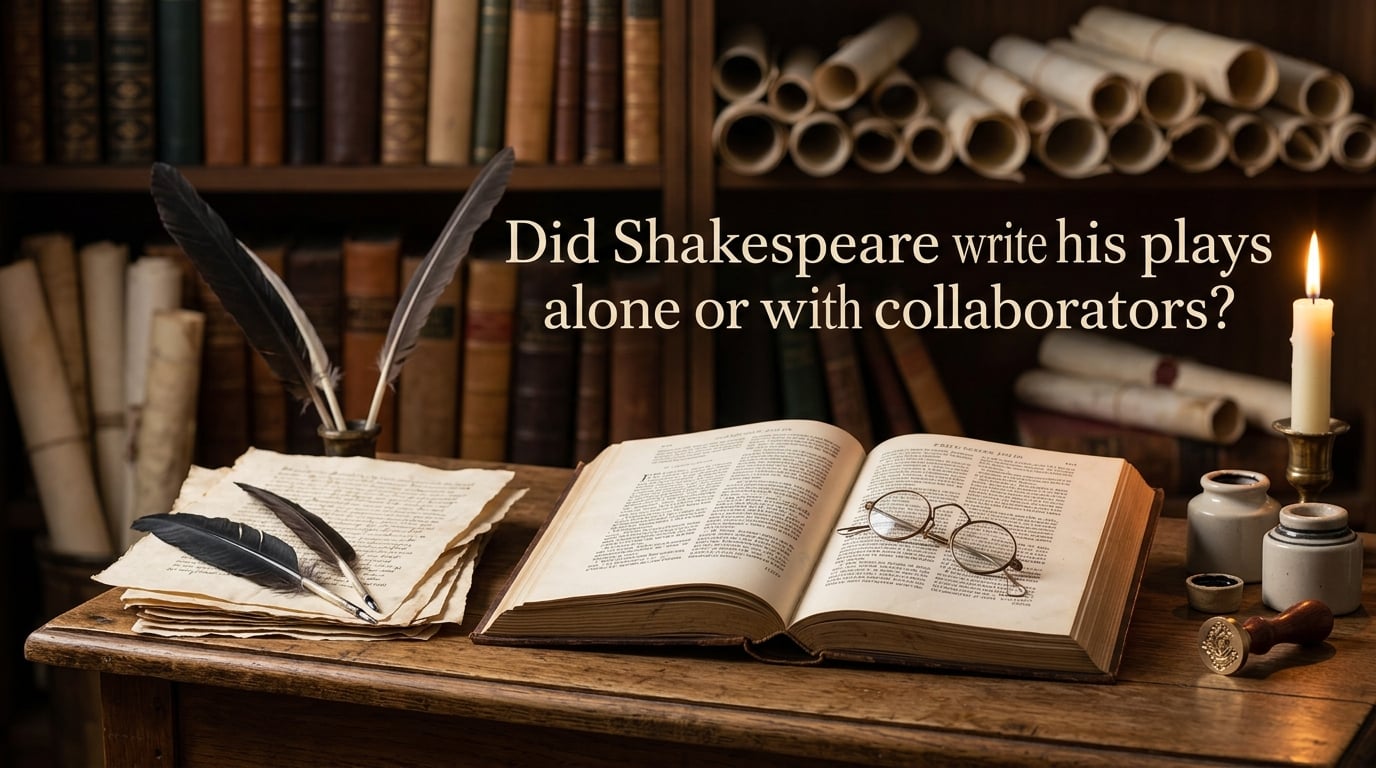 Did Shakespeare write his plays alone or with collaborators?