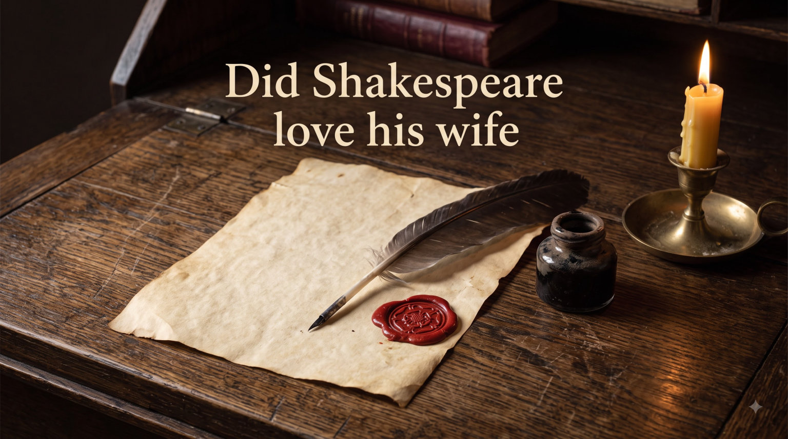 Did Shakespeare love his wife