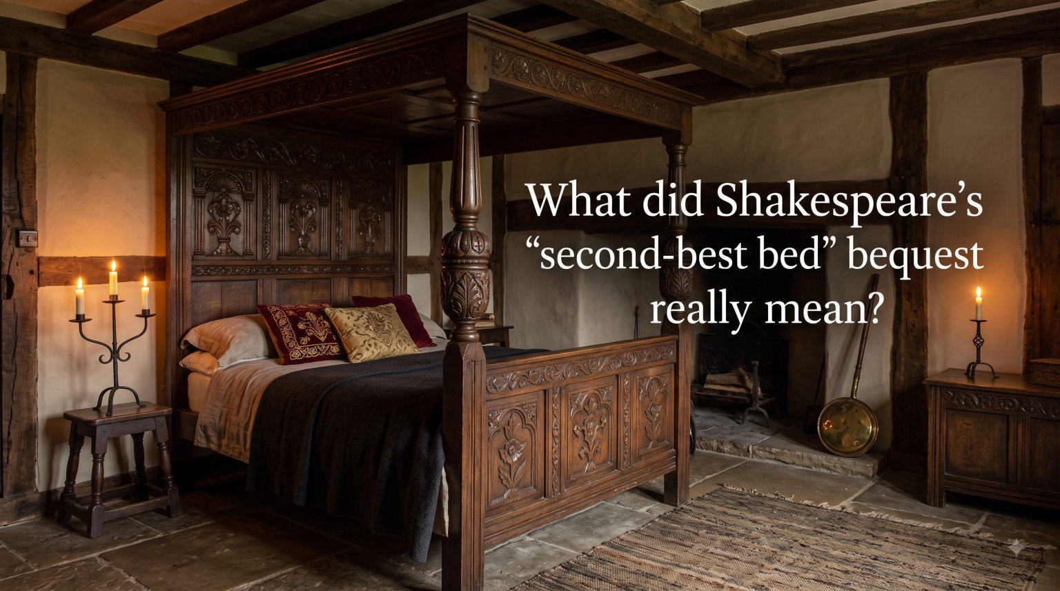 What did Shakespeare's "second-best bed" bequest really mean?