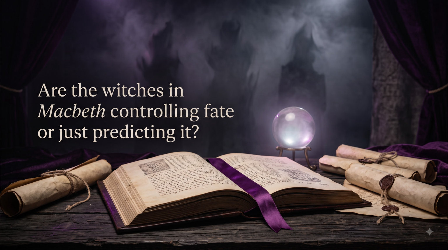 Are the witches in Macbeth controlling fate or just predicting it?