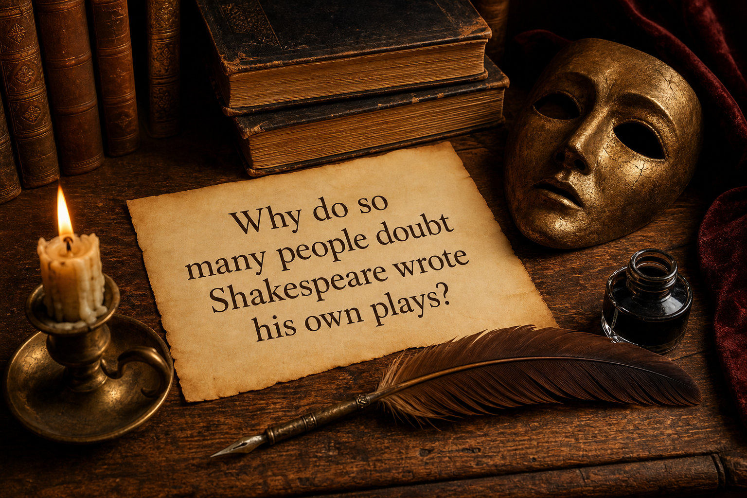 Why do so many people doubt Shakespeare wrote his own plays?