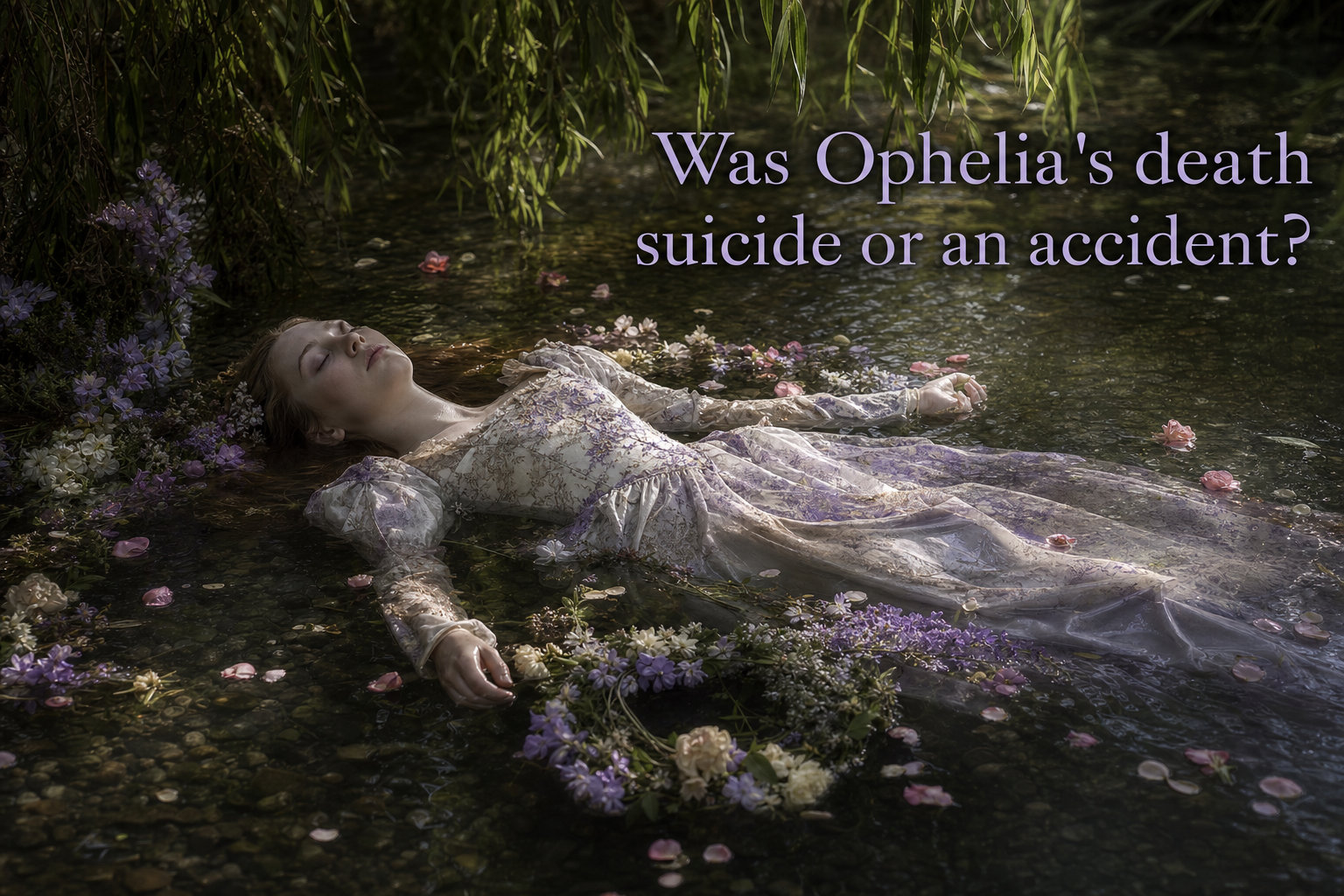 Was Ophelia's death suicide or an accident?