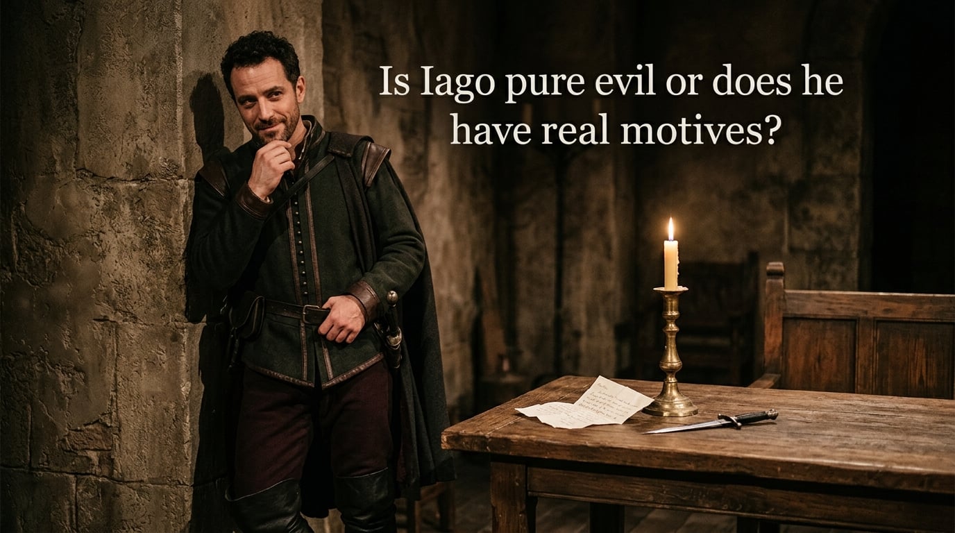 Is Iago pure evil or does he have real motives?