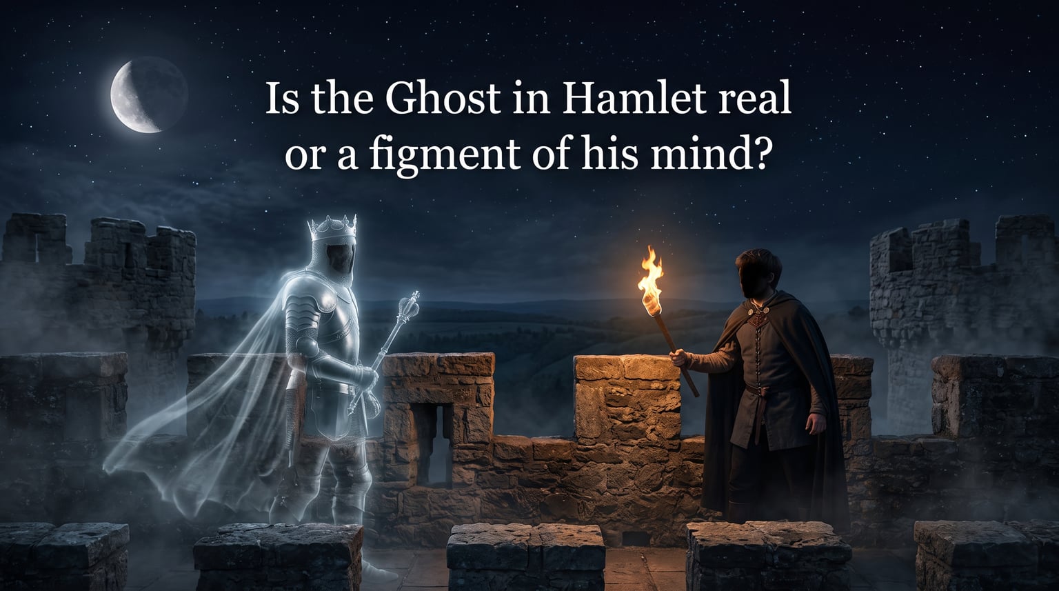 Is the Ghost in Hamlet real or a figment of his mind?