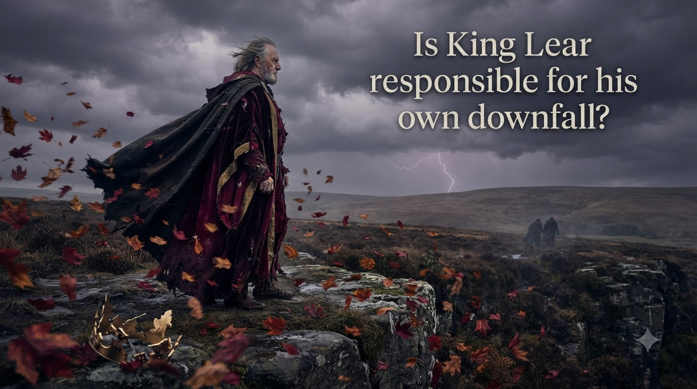 Is King Lear responsible for his own downfall?