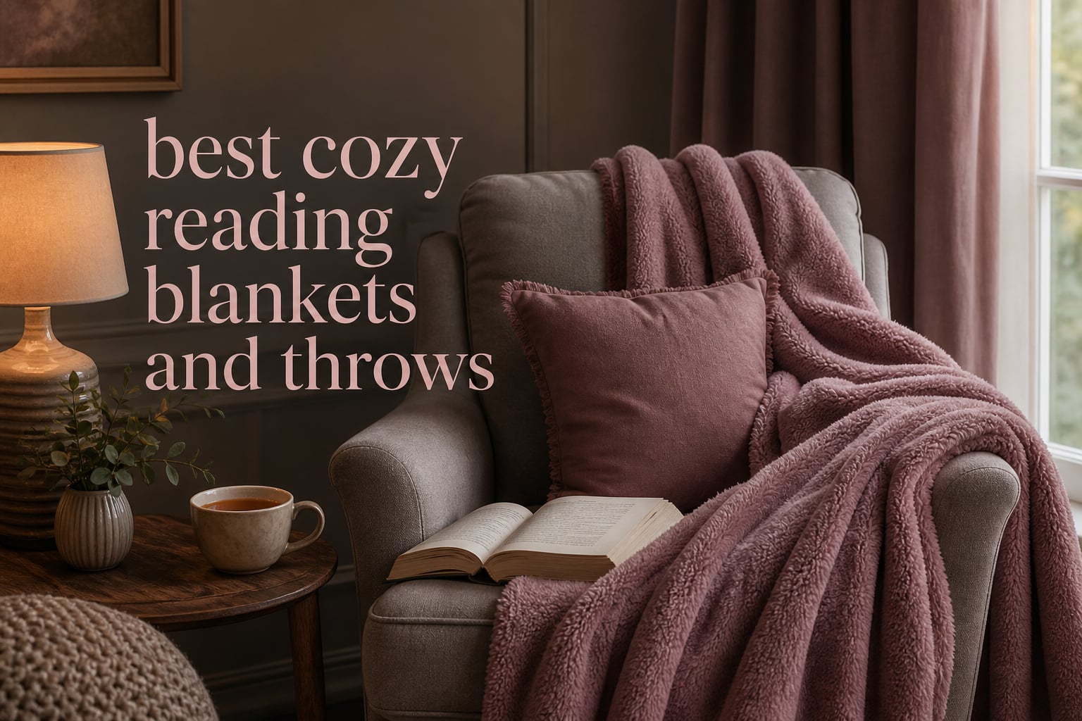 best cozy reading blankets and throws