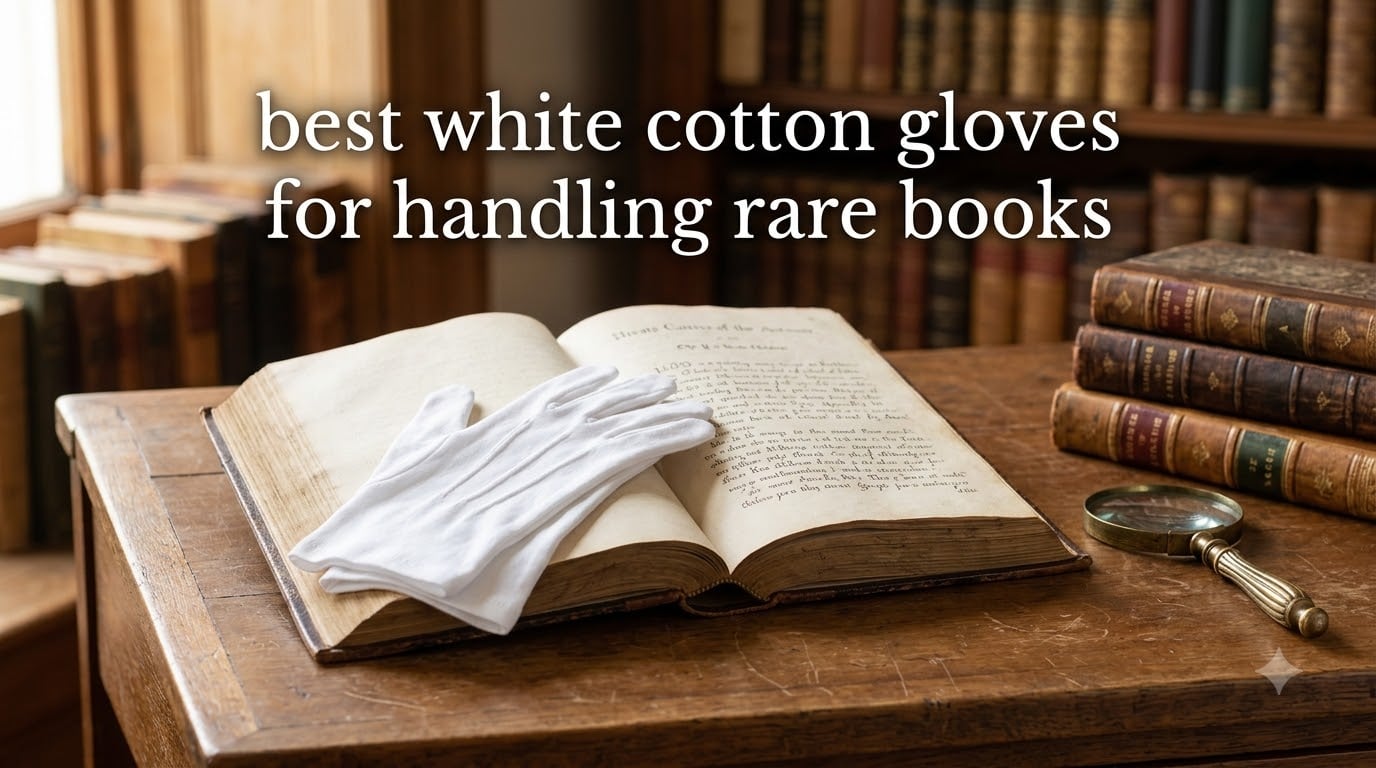 best white cotton gloves for handling rare books