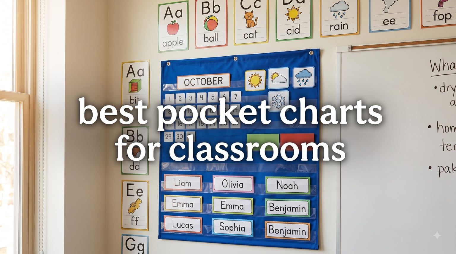 best pocket charts for classrooms