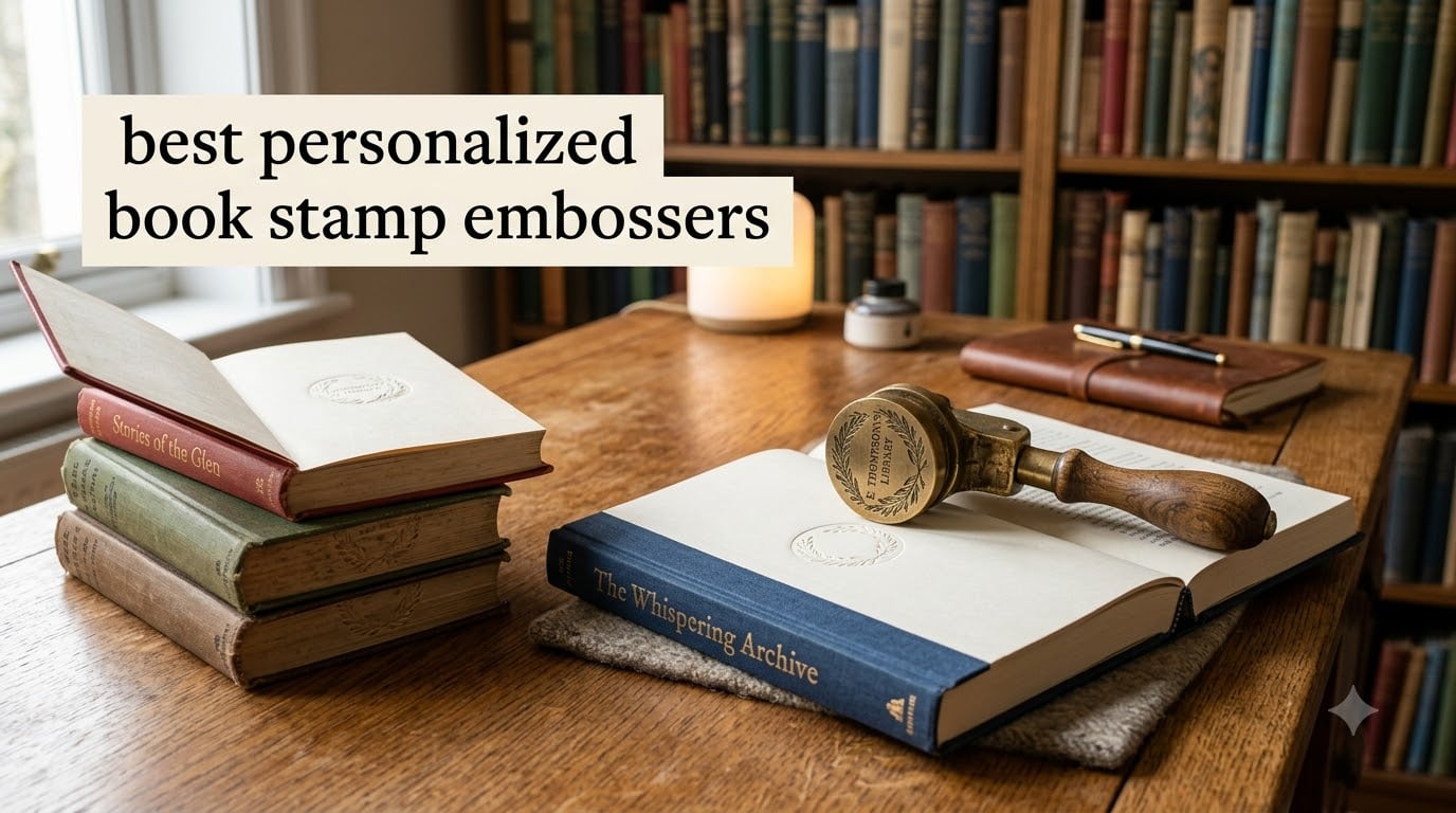 best personalized book stamp embossers